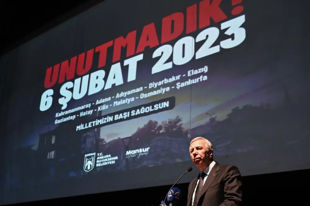 Ankara'da 6 Şubat Depremleri Anma Programı Düzenlendi