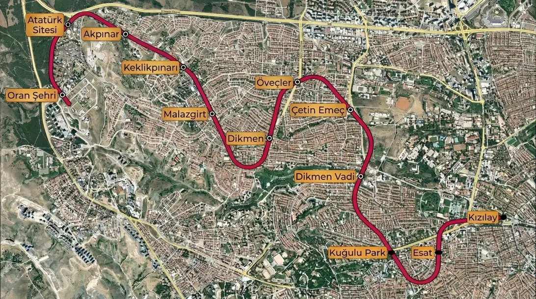 Ankara'ya 4 Yeni Metro Hattı: 44 Kilometre Ulaşım Altyapısı Genişlemesi