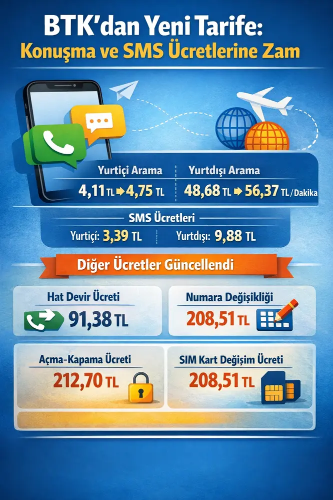 BTK Mobil Tarife Üst Sınırlarını 1 Nisan 2026 İtibarıyla Güncelledi