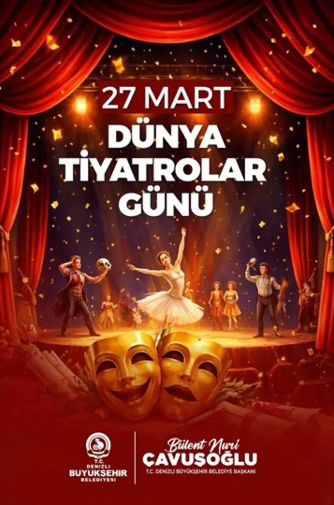 Denizli'de 27 Mart Dünya Tiyatro Günü Etkinlik Programı
