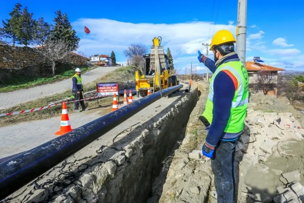 DESKİ Çal İlçesine 10 Milyon TL'lik İçme Suyu Terfi Hattı Yatırımı Gerçekleştiriyor