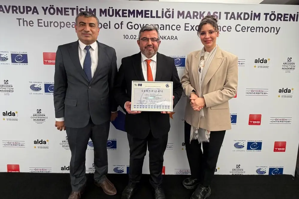 Gaziantep Büyükşehir Belediyesi Avrupa Yönetişim Mükemmelliği Ödülü Aldı