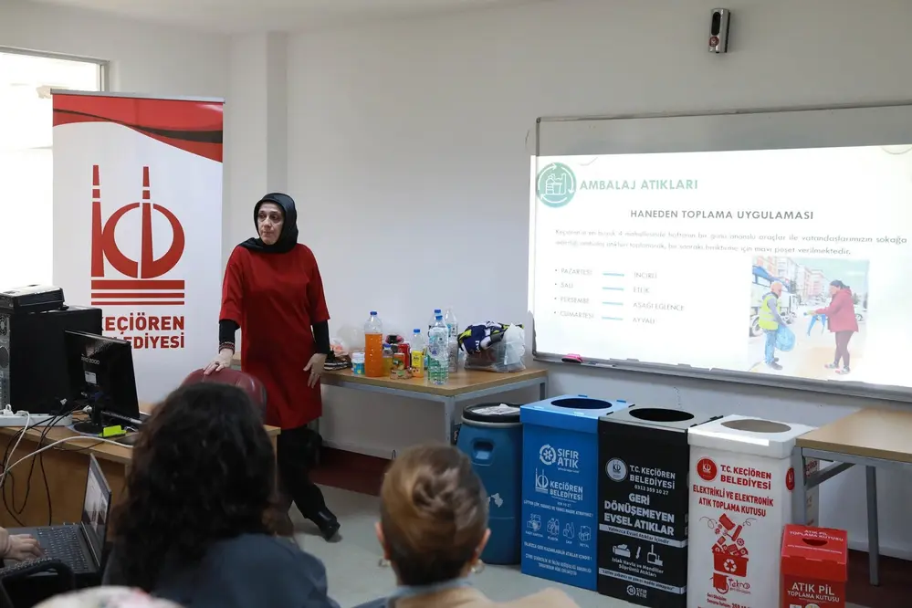 Keçiören Belediyesi KEÇMEK Kurslarında Uygulamalı Geri Dönüşüm Eğitimi Düzenliyor
