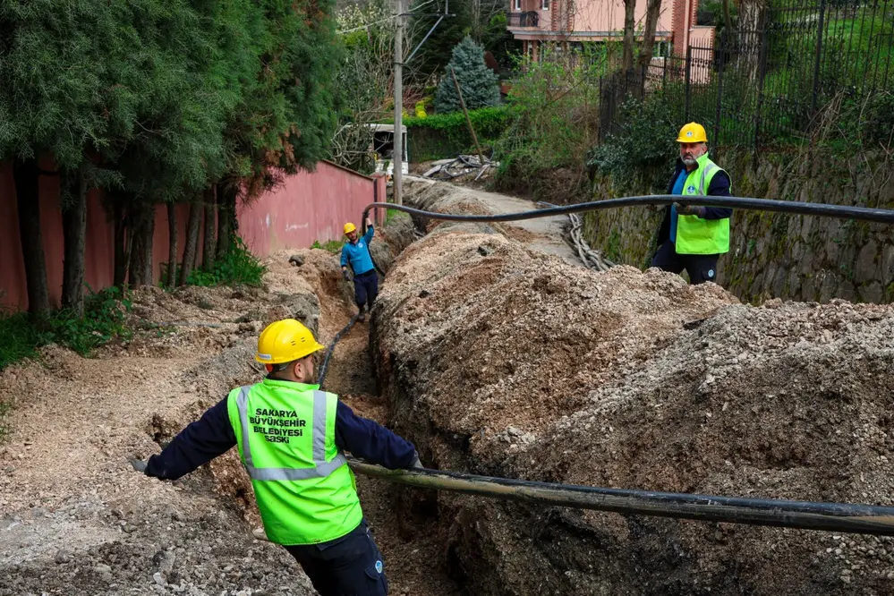 Sapanca Kuruçeşme'de SASKİ Altyapı Yenileme Çalışmalarına Başladı