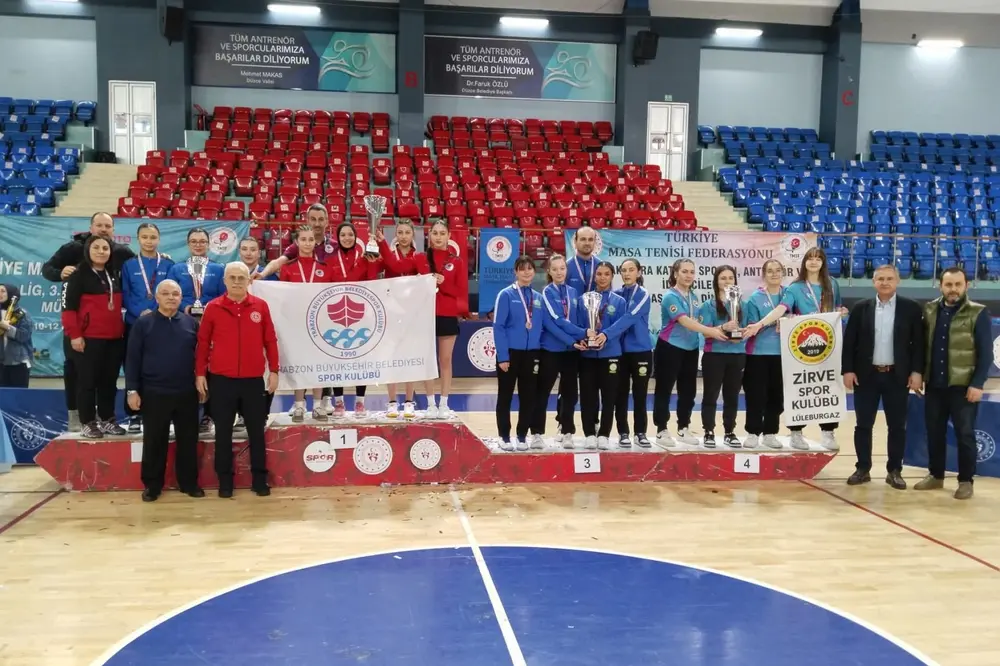 Trabzon Büyükşehir Belediyesi Kadın Masa Tenisi Takımı 1. Lig'e Yükseldi