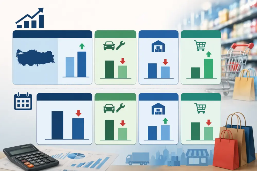 TÜİK: Ticaret Satış Hacmi Şubat'ta Yıllık %4 Arttı